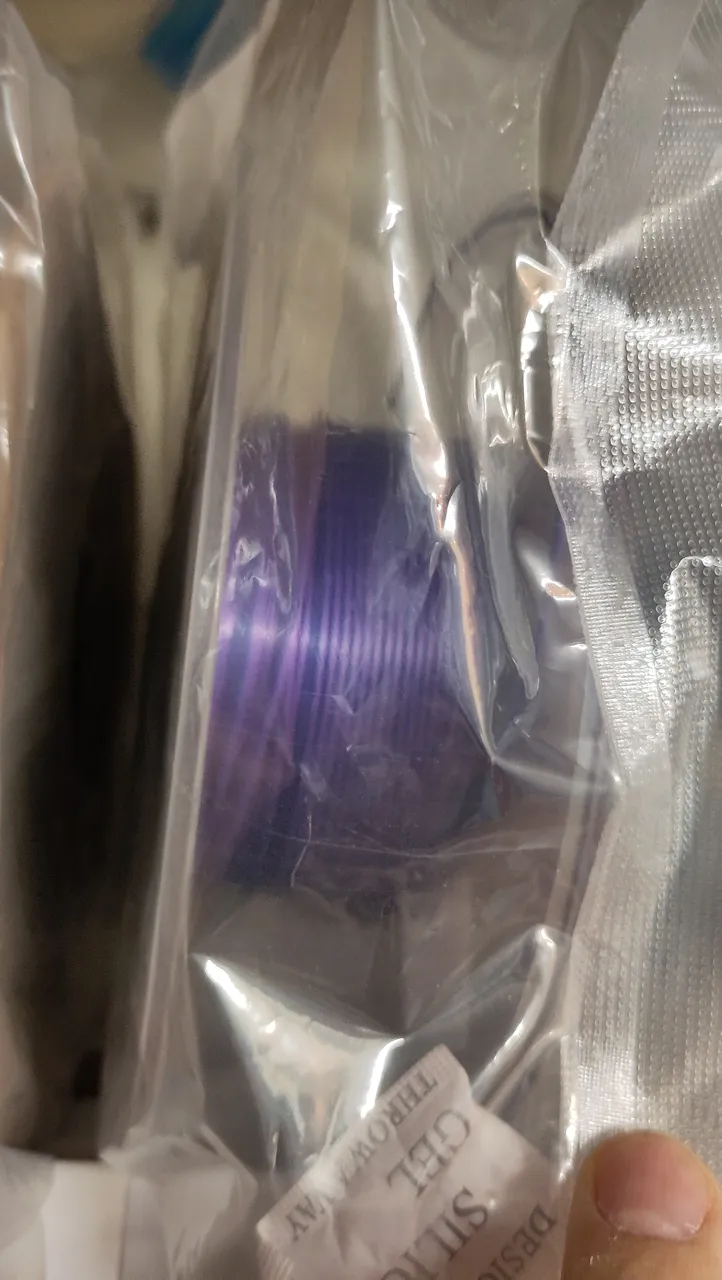 PLA Silk Lila, Blau und Schwarz