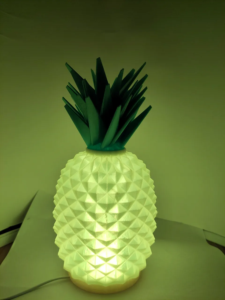 Ananas-Lampe Ansicht